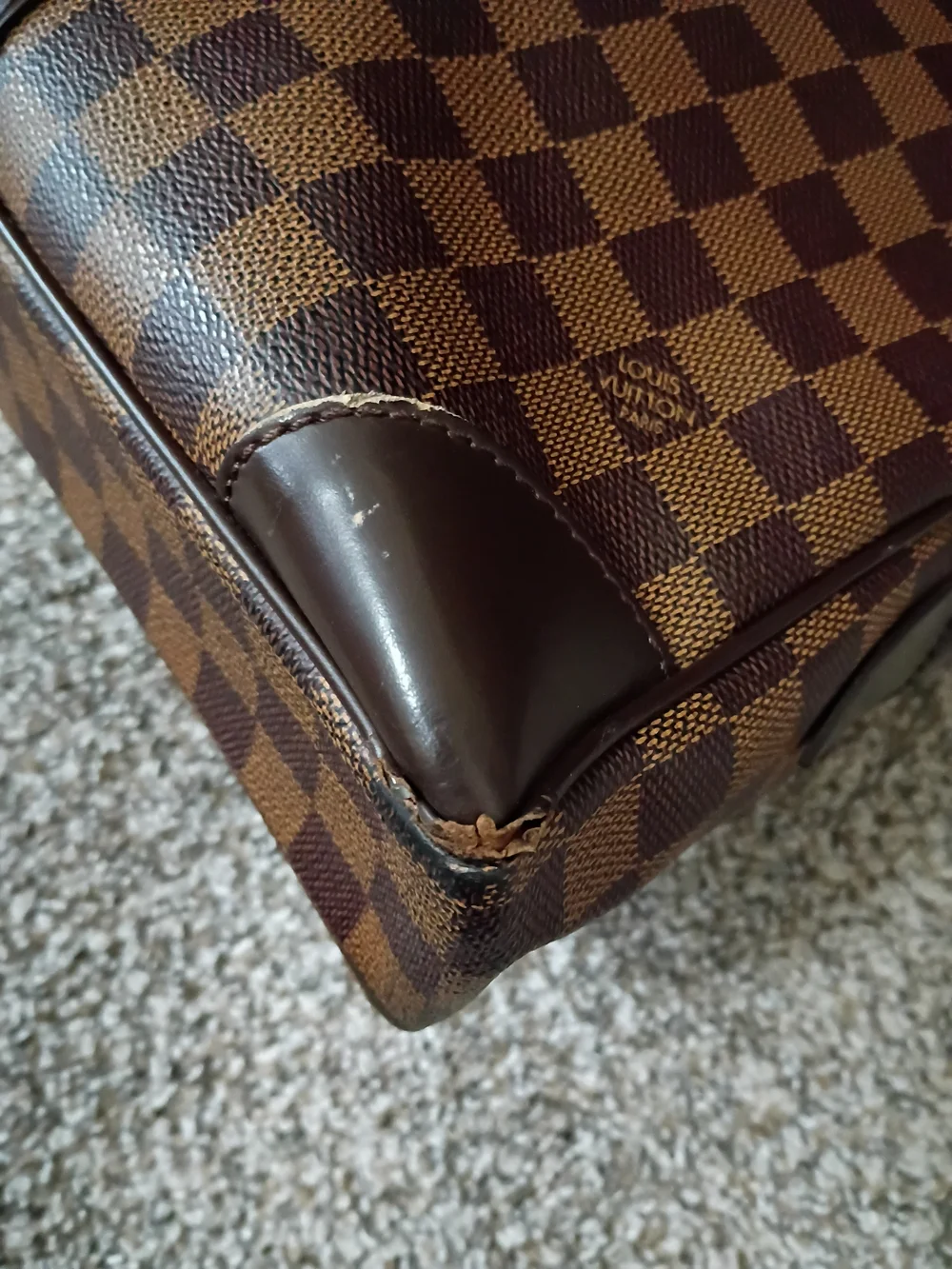 Louis Vuitton Damier Ebene Porte- Documents Voyage Briefcase With Dust Bag
